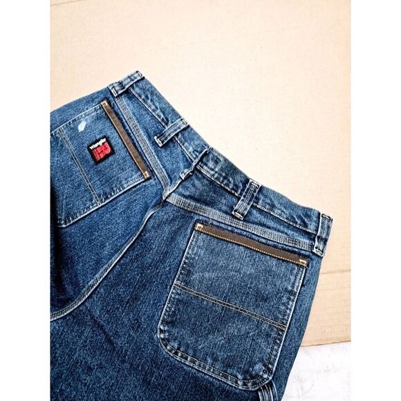 Wrangler Riggs Workwear Jeans Men's Size 38x34 Relaxed Fit Denim Pants - Picture 16 of 16